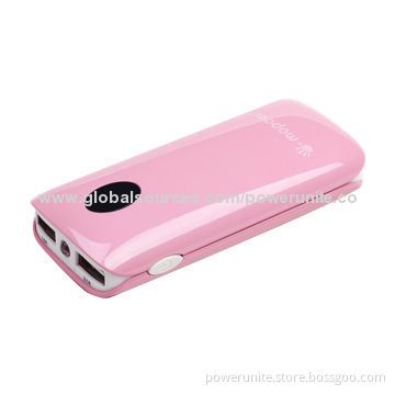 Dual USB Port Fashionable Power Bank with High-capacity of 5,200mAh